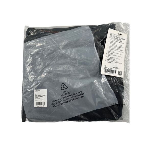 NWT $128 Lululemon ABC Classic-Fit 5Pkt Pants Trouser Warpstreme Obsidian 38x32 - Picture 3 of 11